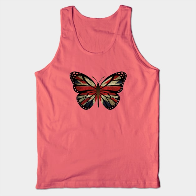 ButterFlag UK Tank Top by pasnthroo